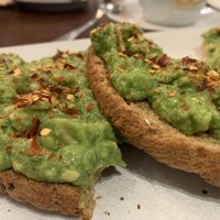 Avocado on toast   at Barter Books in Alnwick