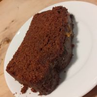 Chocolate orange cake (vg) at Barter Books in Alnwick