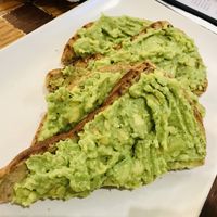 Avocado on toast   at Barter Books in Alnwick