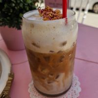 Iced latte with soy milk at Dream Cream in Rhodes