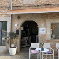 Seating out the front   at Re.sen in Mallorca