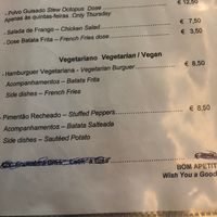 Vegan options  at Três Arcos in Sao Miguel