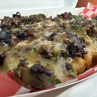 Beefy cheesy fries  at The Utopia Deli in Little Rock