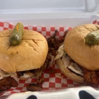 Chkn sliders   at The Utopia Deli in Little Rock