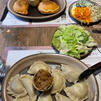 2 types of vegan pierogi (other meal was vegetarian not vegan)  at Stary Młyn in Poznan