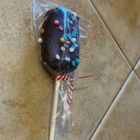 Fudgy Cake Pop at Soulshine Vegan Cafe in Indianapolis
