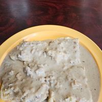 Biscuits and Gravy at Soulshine Vegan Cafe in Indianapolis