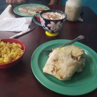 Chicken bacon ranch with mac n chz at Soulshine Vegan Cafe in Indianapolis
