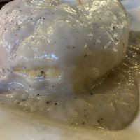 Vegan breakfast Bunzy with vegan country gravy  at Bunzy's & Booze in Colorado Springs