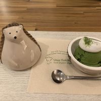 Matcha soy ice cream  at Uno Yukiko - Gion Soy Milk Ramen - ぎをん豆乳らーめん うのゆきこ in Kyoto