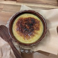 Creme brulee at Uno Yukiko - Gion Soy Milk Ramen - ぎをん豆乳らーめん うのゆきこ in Kyoto