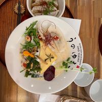 Gorgeous ramen at Uno Yukiko - Gion Soy Milk Ramen - ぎをん豆乳らーめん うのゆきこ in Kyoto