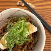 Meat miso rice bowl  at Uno Yukiko - Gion Soy Milk Ramen - ぎをん豆乳らーめん うのゆきこ in Kyoto