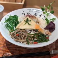 🍜  Soy Milk Ramen Flower (2100¥ | 13.6$) extra noodles at Uno Yukiko - Gion Soy Milk Ramen - ぎをん豆乳らーめん うのゆきこ in Kyoto