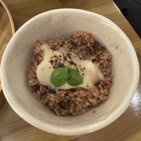 Brown ricee  at Uno Yukiko - Gion Soy Milk Ramen - ぎをん豆乳らーめん うのゆきこ in Kyoto