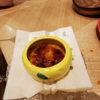 Yuzu creme brulee (yummy!) 😋 at Uno Yukiko - Gion Soy Milk Ramen - ぎをん豆乳らーめん うのゆきこ in Kyoto
