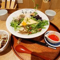 Soy Milk Yuki Zuki (Kyoto Ozoni-style Ramen) 🎆🎎🍜 at Uno Yukiko - Gion Soy Milk Ramen - ぎをん豆乳らーめん うのゆきこ in Kyoto