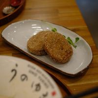 Croquetts at Uno Yukiko - Gion Soy Milk Ramen - ぎをん豆乳らーめん うのゆきこ in Kyoto
