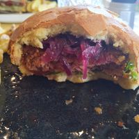 veggy burger at Capitan Cono in Rome