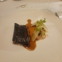 Stuffed Aubergine and Waldorf Salad at Dean Banks at the Pompadour in Edinburgh