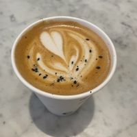 Snuggle me sesame latte (vegan by default)  at Fulcrum Coffee in Seattle