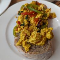 Tofu scramble at Circle Cafe - Mangrove Village in Abu Dhabi