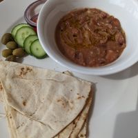 Foul (mashed fava beans) at Circle Cafe - Mangrove Village in Abu Dhabi