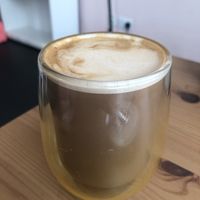 Soya mocha   at Circle Cafe - Mangrove Village in Abu Dhabi