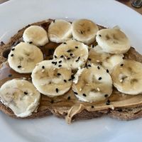 Peanut butter, banana and maple syrup   at Circle Cafe - Mangrove Village in Abu Dhabi