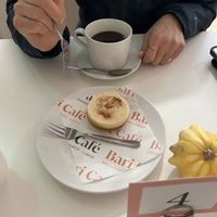 Banoffee and coffee  at Bari Café in Cahersiveen