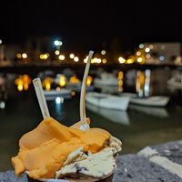 Vegan Clementine and Caramel ice cream with a view at Antiu Xixona in Lanzarote
