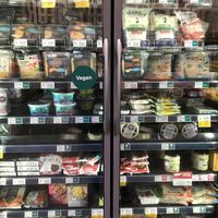 Vegan cheeses and meats at Whole Foods Market in Germantown