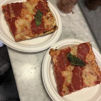 Margherita slices  at Unregular Pizza in New York City