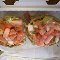 Mofongitos de carne with guacamole   at Next Stop Vegan in Brooklyn