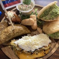 Venezuelan plate  at Next Stop Vegan in Brooklyn