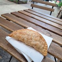 Empanada de queijo vegano at Next Stop Vegan in Brooklyn