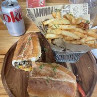 Philly cheese steak  at Next Stop Vegan in Brooklyn