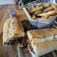 The cheesesteak at Next Stop Vegan in Brooklyn