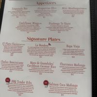 Menu  at NSV Creative Caribbean Kitchen in Brooklyn