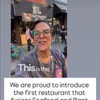 Owners are now promoting their non-vegan seafood with their vegan platform at NSV Creative Caribbean Kitchen in Brooklyn
