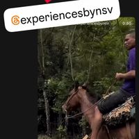 Promoting their other business which apparently includes using animals for recreation  at NSV Creative Caribbean Kitchen in Brooklyn
