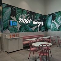 Dining area at Neat Burger - Dubai Mall in Dubai