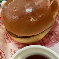 Sausage Bun (breakfast)   at Neat Burger - Dubai Mall in Dubai