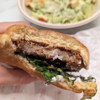 Fried chicken burger #Veganuary at Neat Burger - Dubai Mall in Dubai