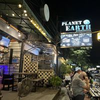 Building and seating   at Planet Earth in Ayutthaya