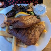 Vegan fish and chips at Molly Malone's Irish Pub & Restaurant in Louisville