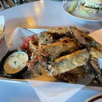Fried mushroom planks  at Toasty's Tavern in Louisville