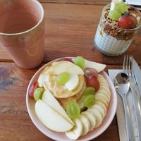 Mini Pancakes & Mini Granola #Veganuary at Viel-Leicht in Bremen