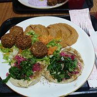 Falafel dish #Veganuary at Nohut Falafel Humus in Istanbul