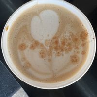 Barista’s choice latte with oat milk, cardamom, and cinnamon  at The Breaks Coffee Roasting Co in Sioux Falls